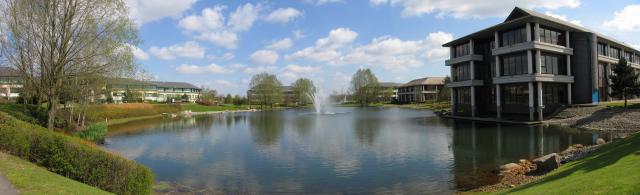 Arlington Business Park. If only all our workplaces were this attractive! This business park is situated in the south western corner of the square.