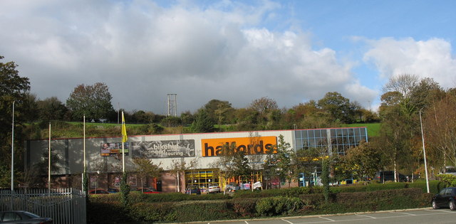 Halfords Store on the Bangor Retail Park