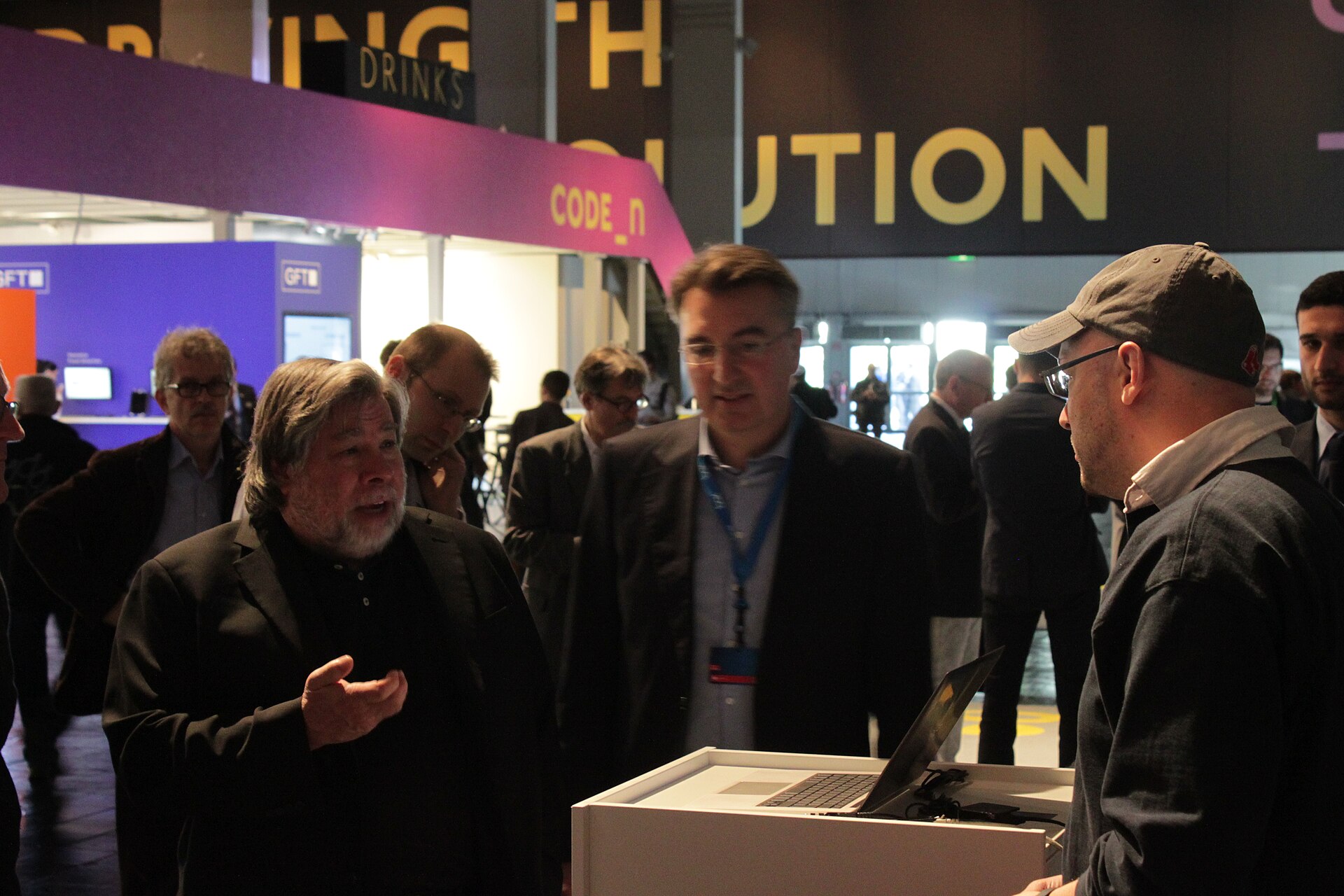 Steve Wozniak in discussing the mad technology with inventor and founder Alexander Marten